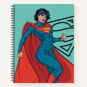 Carnet Supergirl Hovering en costume bleu