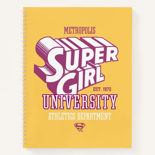 Carnet Supergirl Metropolis University Athletics Dept. (Devant)