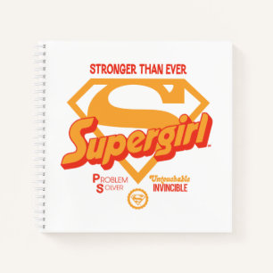 Carnet Supergirl plus forte que jamais Retro Graphic
