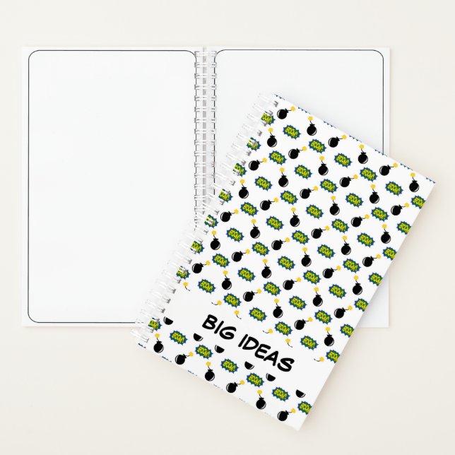 Carnet Superhero Comics grandes idées Sketchbook Pow Boom (À l'intérieur)