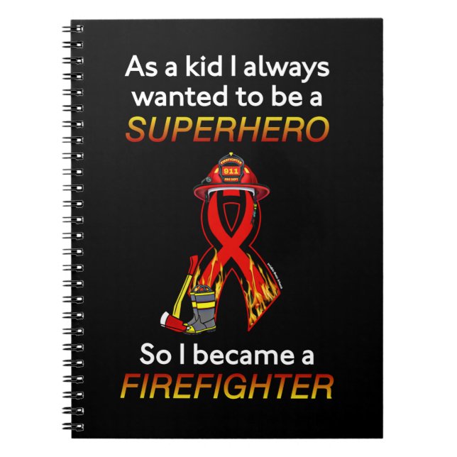 Carnet SUPERHERO...Pompier (Devant)