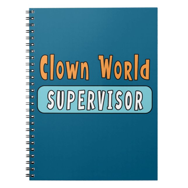 Carnet Superviseur du Monde Clown (Devant)