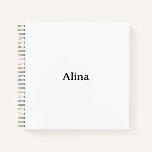Carnet supprimer le texte ajouter son propre design 8,5"x
