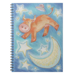 Carnet Sur le bloc-notes Lune