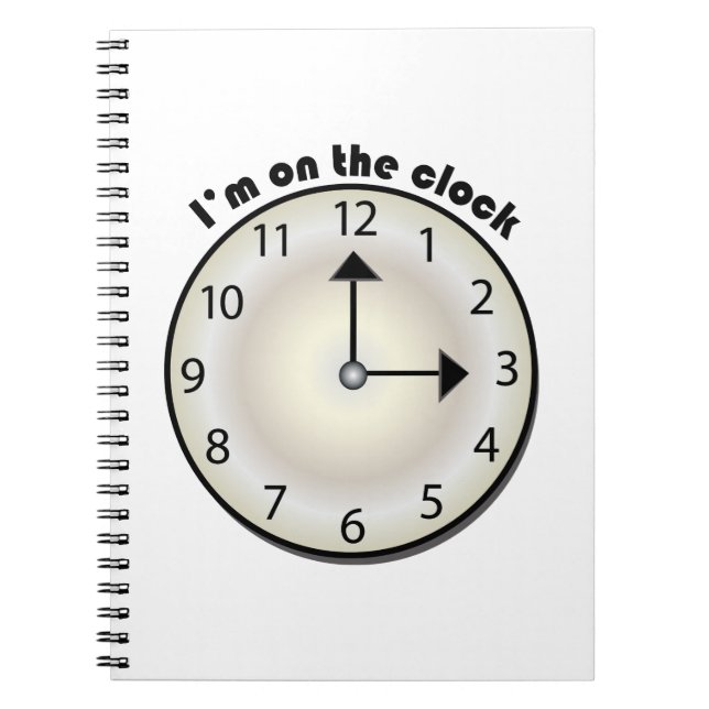 Carnet Sur l'horloge (Devant)