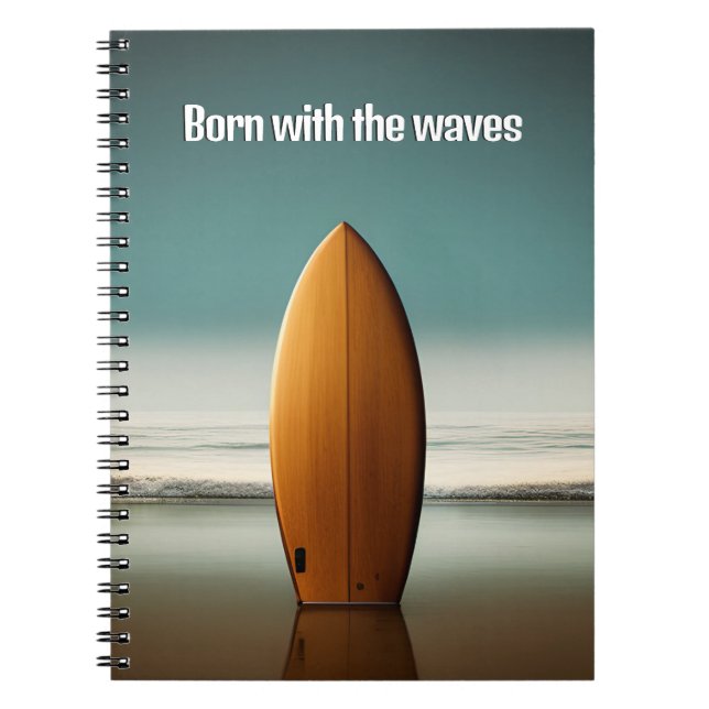 Carnet Surf Hors Pont Avec Citation Surfer (Devant)