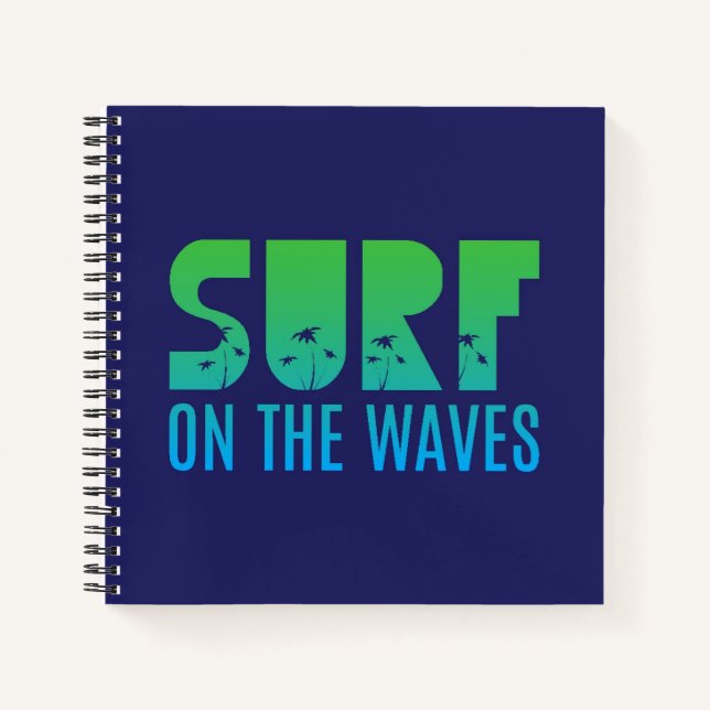 Carnet Surf Sur L'Affiche Des Vagues (Devant)