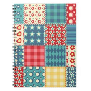 Carnet Surface composée vintage : motif arrière - plan pa