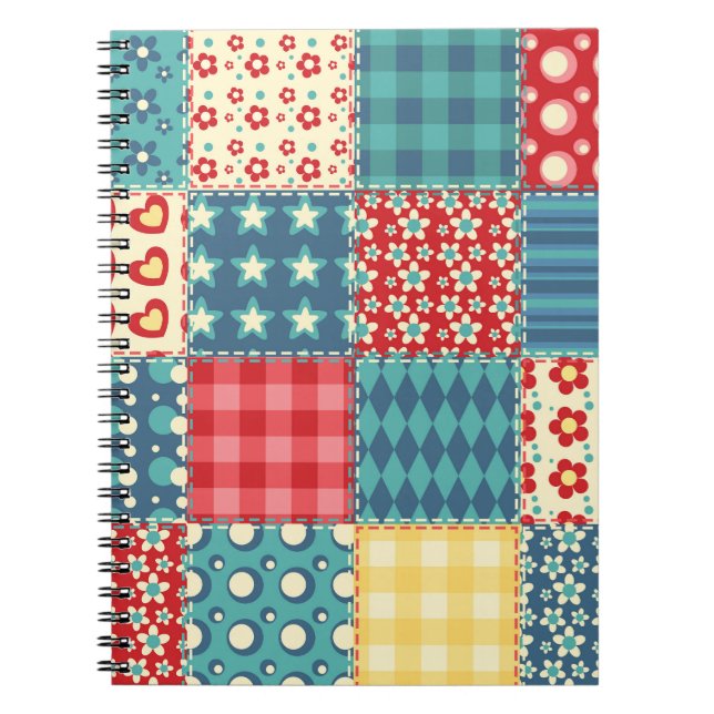 Carnet Surface composée vintage : motif arrière - plan pa (Devant)