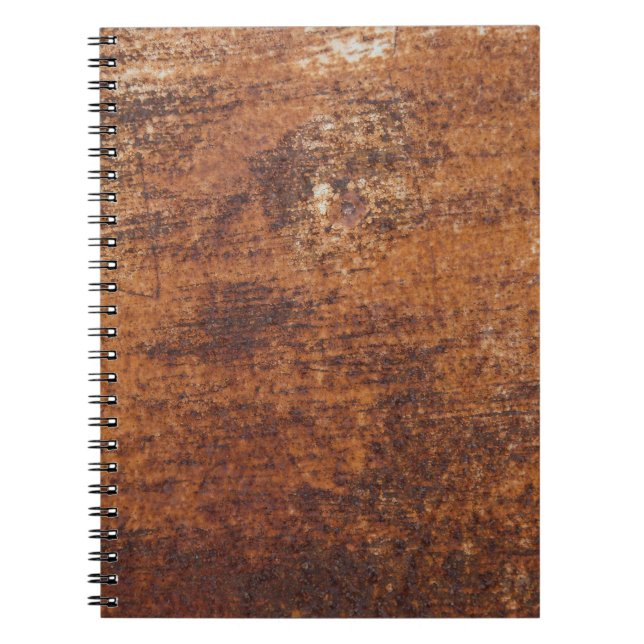 Carnet Surface métallique texturée rouillée (Devant)