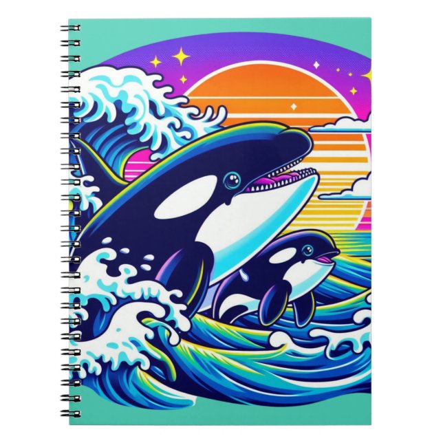 Carnet Surfer sur les vagues (Devant)