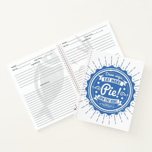 Carnet Surnaturel "Dean Dit Mange Plus De Tarte !" (Intérieur)