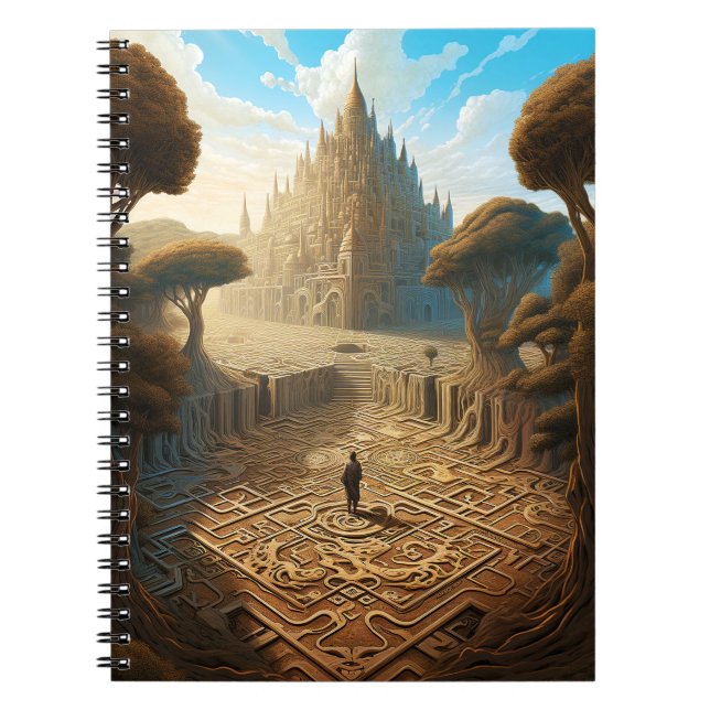 Carnet Surreal Maze Château Paysage Imaginaire Art (Devant)