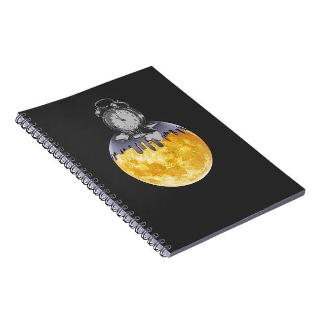 Carnet Surreal Melting Clock Sun Notebook | Abstract Time (Côté Droit)