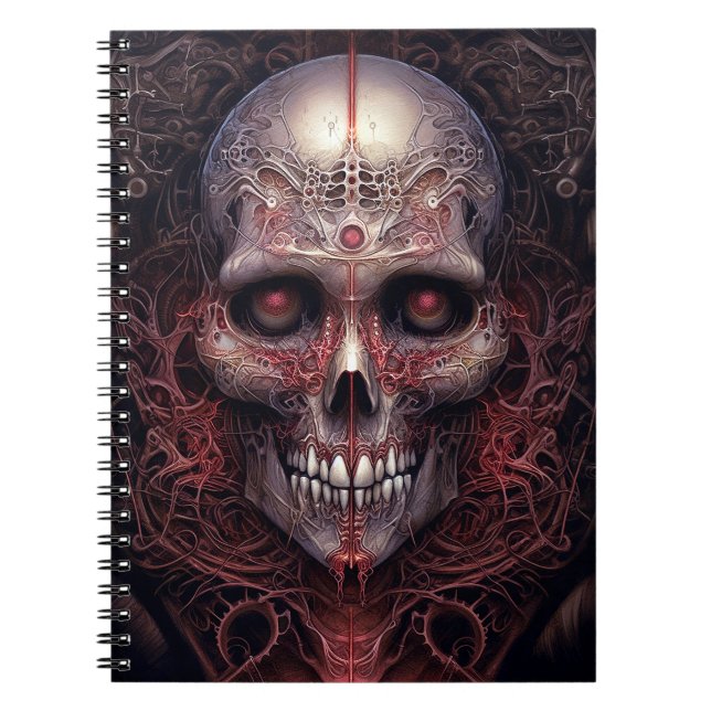 Carnet Surreal Skull Gothique Horror Art (Devant)