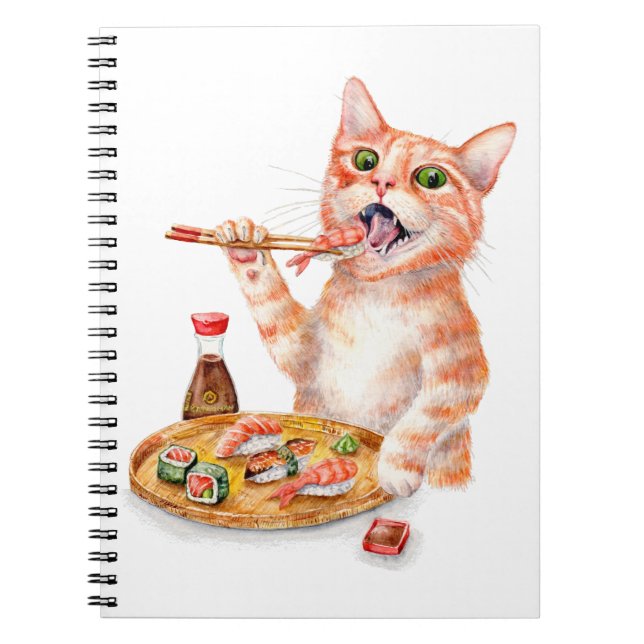 Carnet Sushi Cat (Devant)