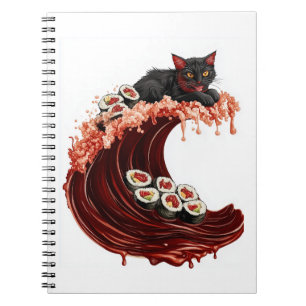 Carnet Sushi Cat Dreams - Quirky Japonais Food Kitty