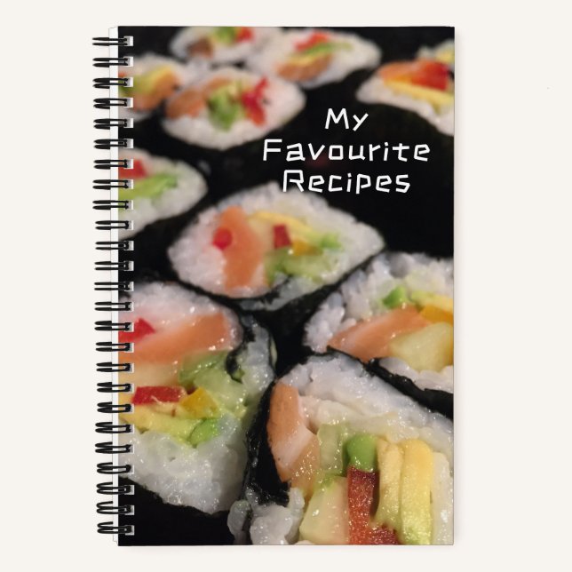 Carnet Sushi Design, Recette Book (Recto)