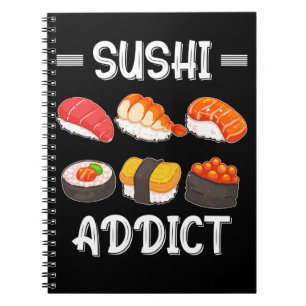 Carnet Sushi Lover Japonais Nourriture Sushi addict