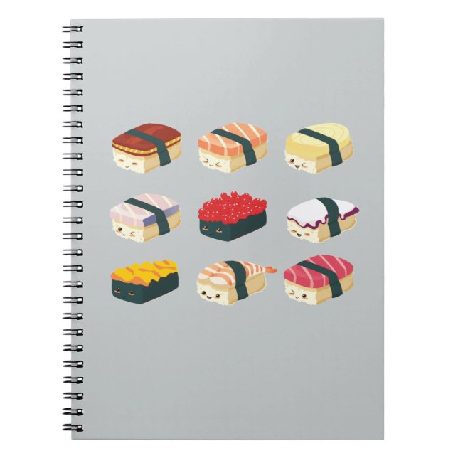 Carnet Sushi mignons (Devant)