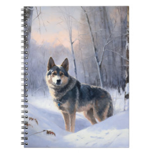 Carnet Swedish Vallhund Qu'il neige Noël