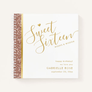 Carnet Sweet 16 Anniversaire Voeux de sagesse Conseil Liv