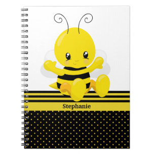 Carnet Sweet Baby Bee Nom personnalisé