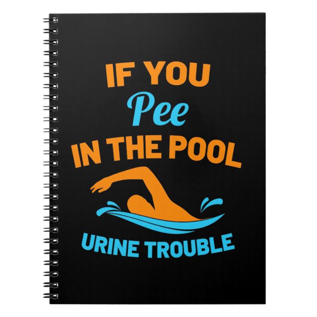 Carnet Swimmer Pee In The Pool (Devant)