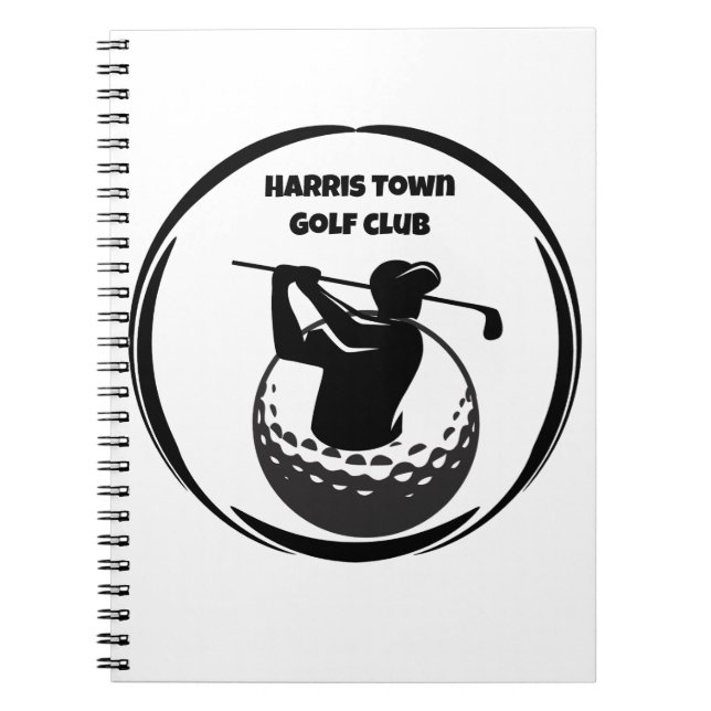 Carnet Swing de golf masculin & Balle de golf (Devant)