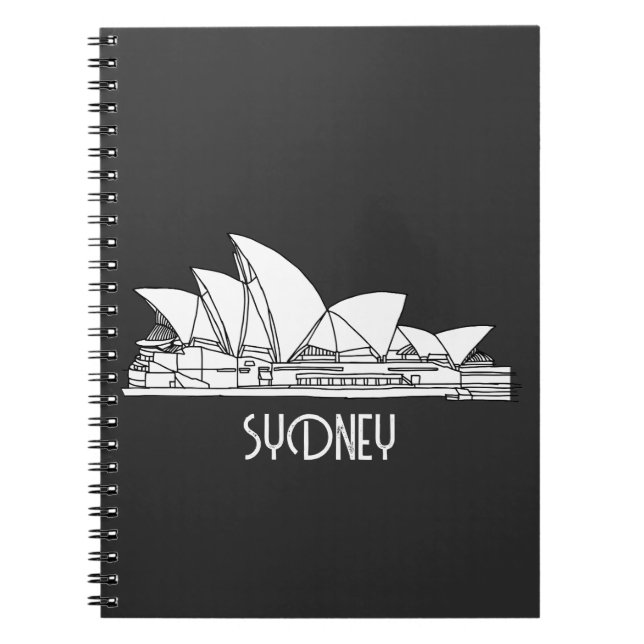 Carnet Sydney Opera House Australie dessin (Devant)