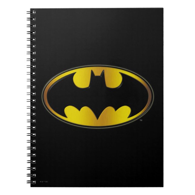 Carnet Symbole Batman | Logo de dégradé ovale (Devant)