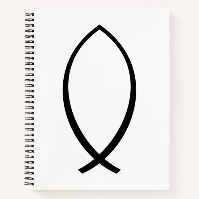 Carnet Symbole Christian Fish (Ichthys) (Devant)