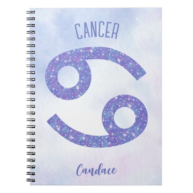 Carnet Symbole d'astrologie du cancer (Devant)