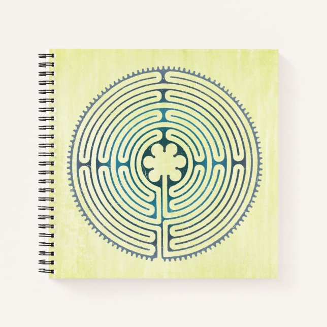 Carnet Symbole de géométrie sacrée - Labyrinthe de Chartr (Devant)