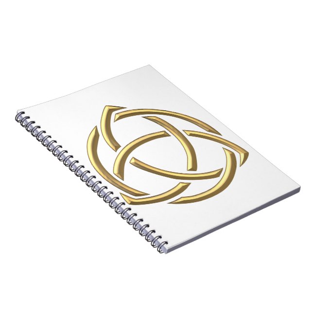 Carnet Symbole de la Sainte Trinité "3D" d'or 2 (Côté Droit)