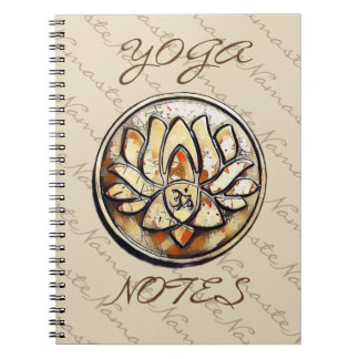 Carnet Symbole de l'OM de yoga