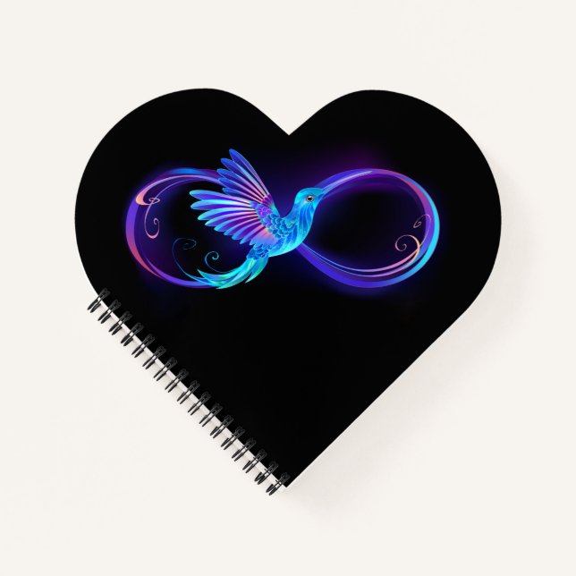 Carnet Symbole de Neon Infinity par Glowing Hummingbird (Devant)