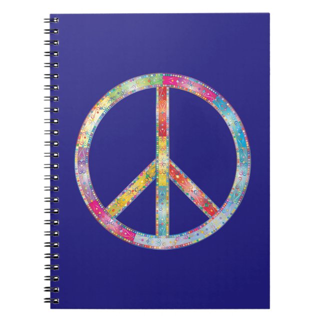 Carnet SYMBOLE DE PAIX Coloré (Devant)