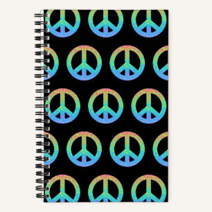 Carnet Symbole de paix dégradé