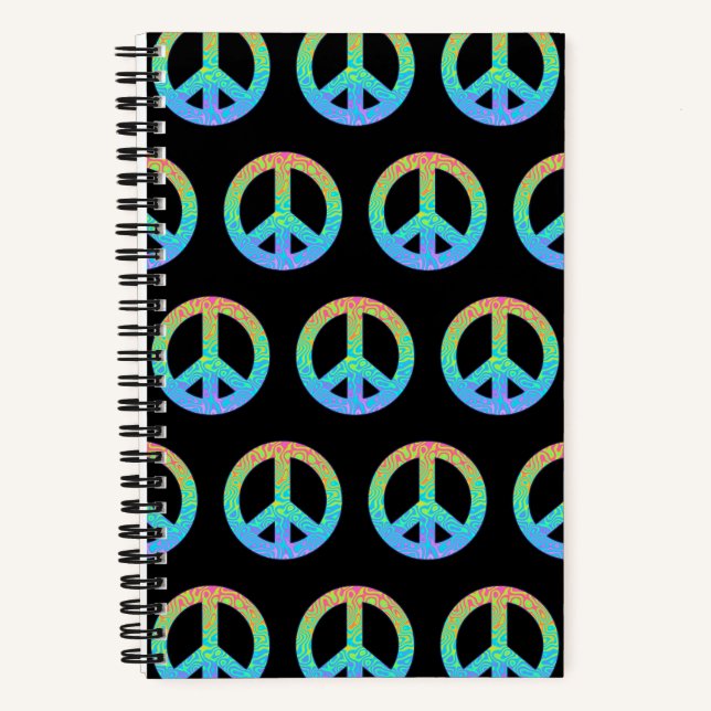 Carnet Symbole de paix dégradé (Recto)