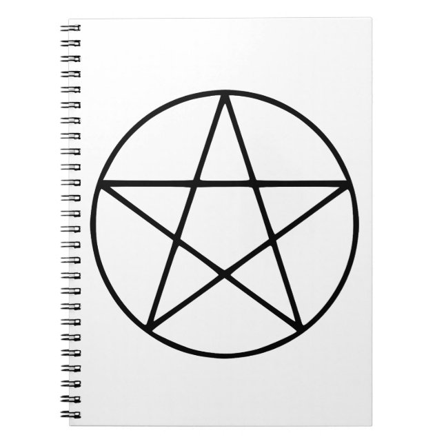 Carnet Symbole de pentagramme - Forme d'étoile à cinq poi (Devant)