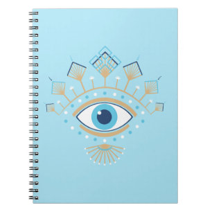 Carnet Symbole de protection turc des yeux mal grecs déco