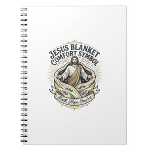 Carnet Symbole de réconfort de couverture Jésus Réconfort