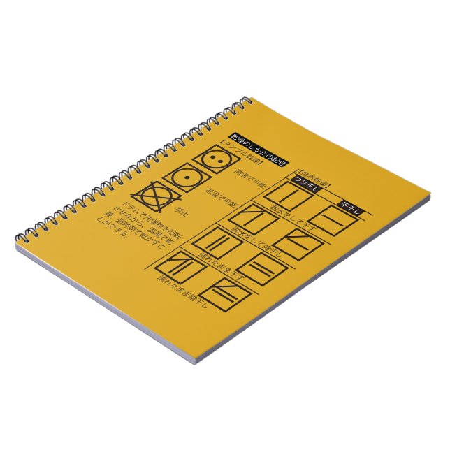 Carnet Symbole de séchage (Côté gauche)