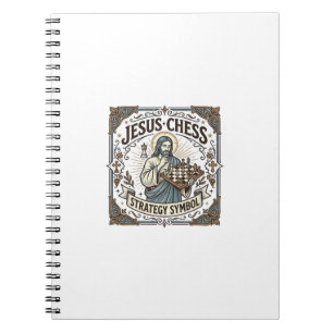 Carnet Symbole de stratégie d'échecs de Jésus Stratégie d
