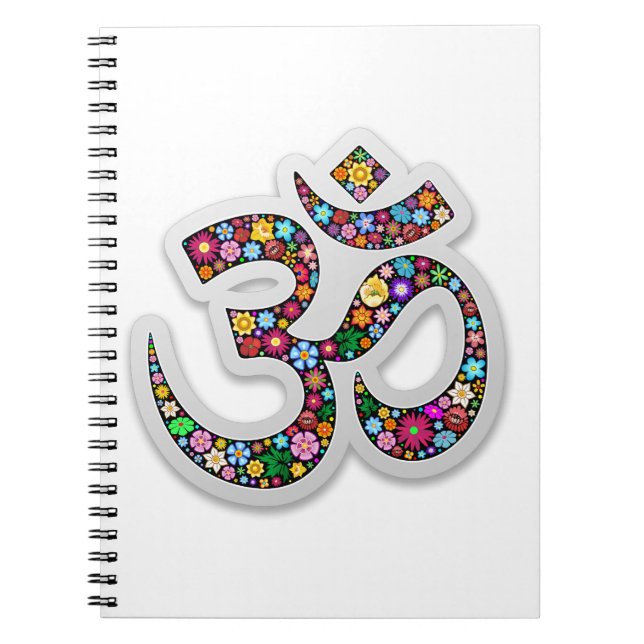 Carnet Symbole de yoga Om Ohm Aum Namaste (Devant)