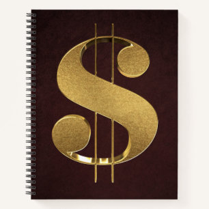Carnet SYMBOLE Dollar Or