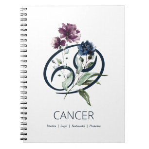Carnet Symbole étoilé du cancer Zodiaque