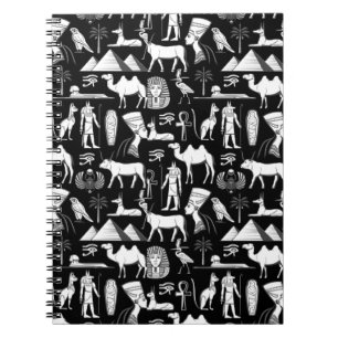 Carnet Symbole Hiéroglyphique d'Égypte ancienne Motif    
