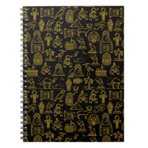 Carnet SYMBOLE HIÉROglyphique égyptien Motif